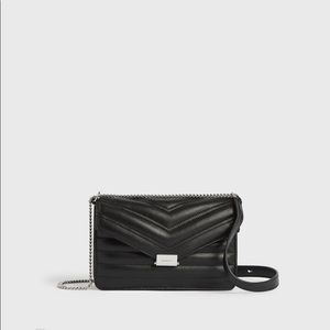 Brand New All Saints Justine Flap Crossbody Bag